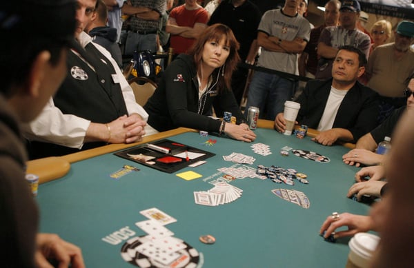 Annie Duke playing poker
